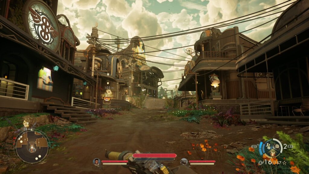 C'est souvent dans les villes que vous glanerez de préciseuses informations sur la politique d'Arcadia // Source : Obsidian Entertainment C'est souvent dans les villes que vous glanerez de préciseuses informations sur la politique d'Arcadia // Source : Obsidian Entertainment