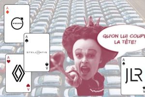 Watt Else reine rouge dans l'industrie automobile // Source : Raphaelle Baut sur Canva 