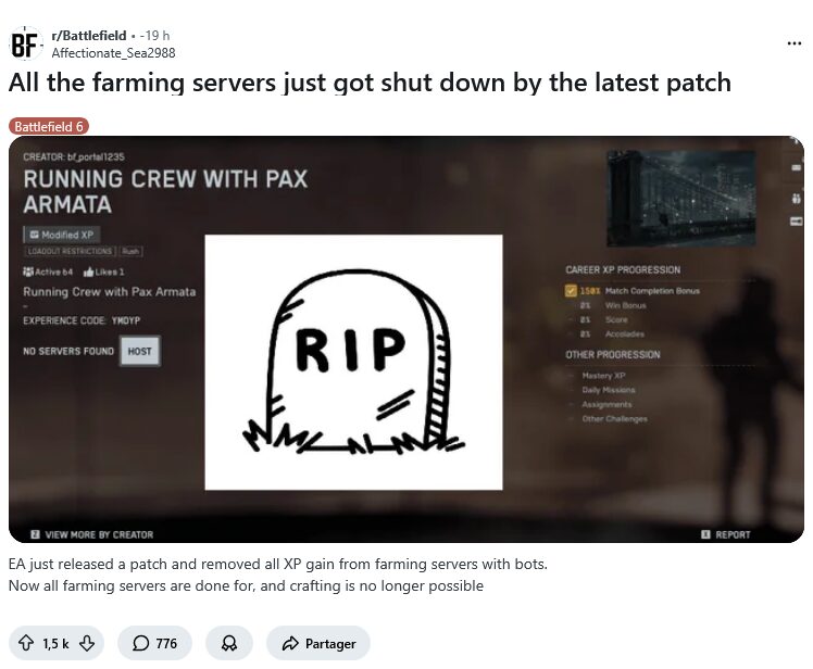 RIP XP FARMS