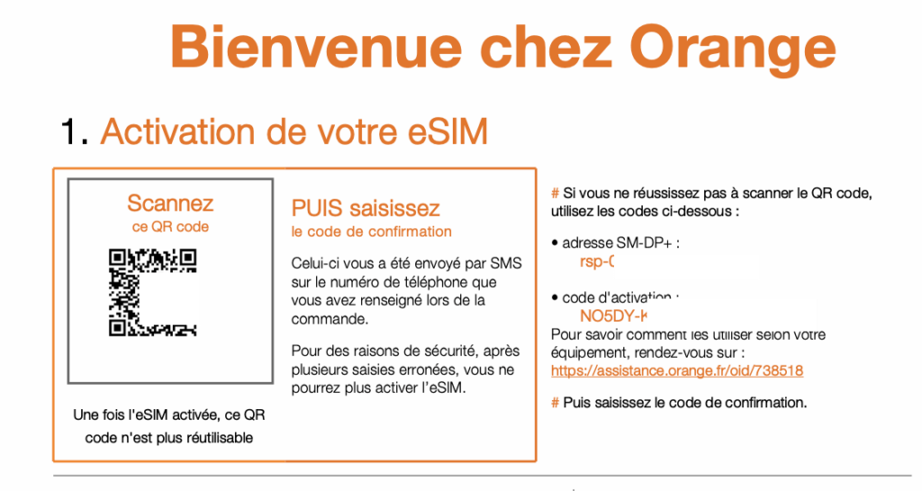Les QR codes non réutilisables = la pire idée d'Orange avec les eSIM.