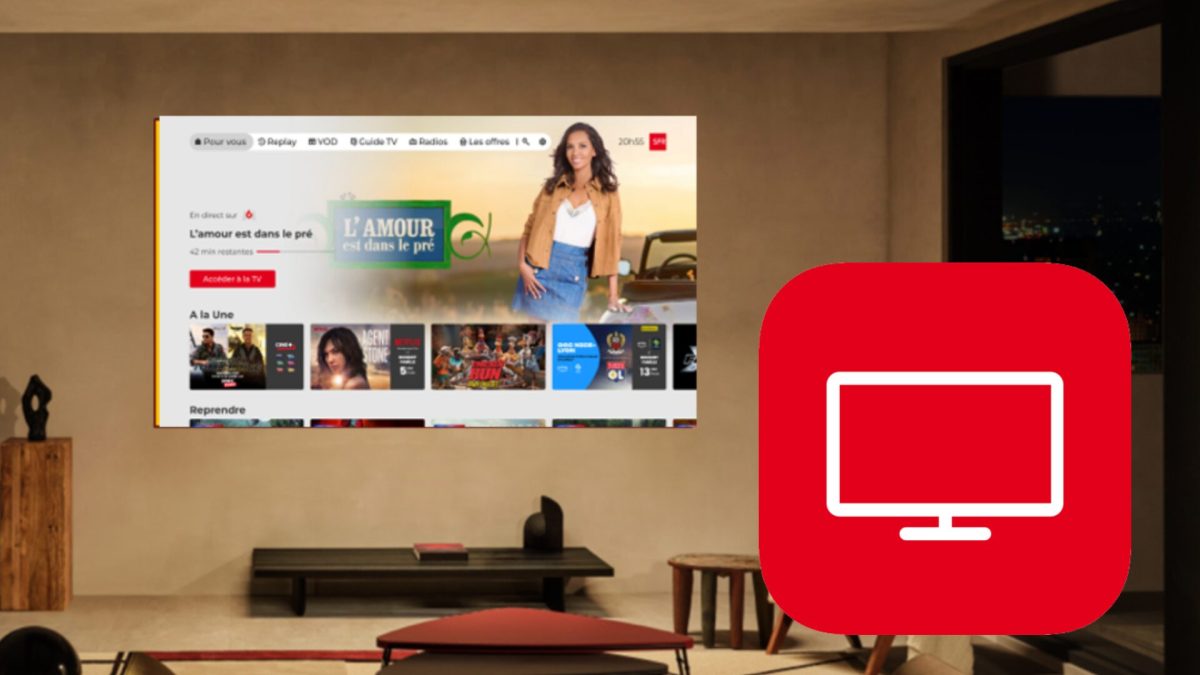 SFR TV et LG. // Source : Numerama