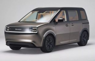 Le concept-car qui préfigure la future voiture électrique de Sharp // Source : Sharp