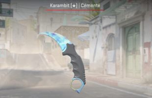 Karambit Blue Gem CS2 // Source : Capture
