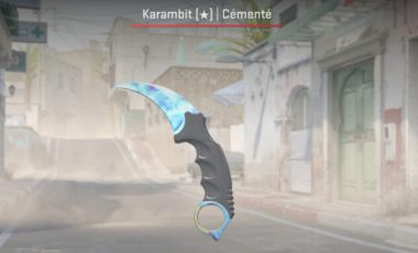 Karambit Blue Gem CS2 // Source : Capture