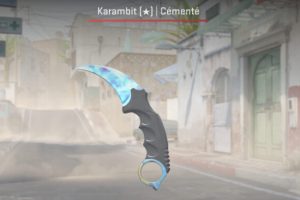 Karambit Blue Gem CS2 // Source : Capture Karambit Blue Gem CS2 // Source : Capture