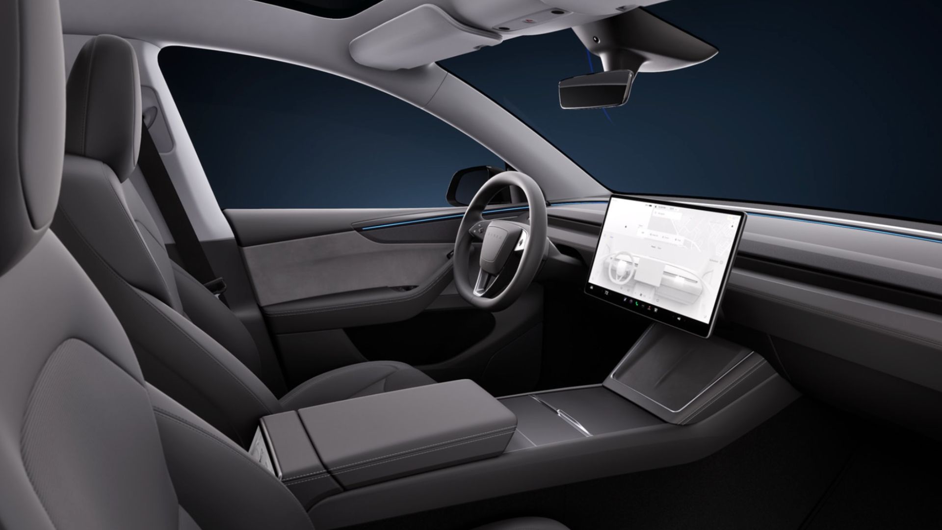 L'intérieur du Tesla Model Y Premium