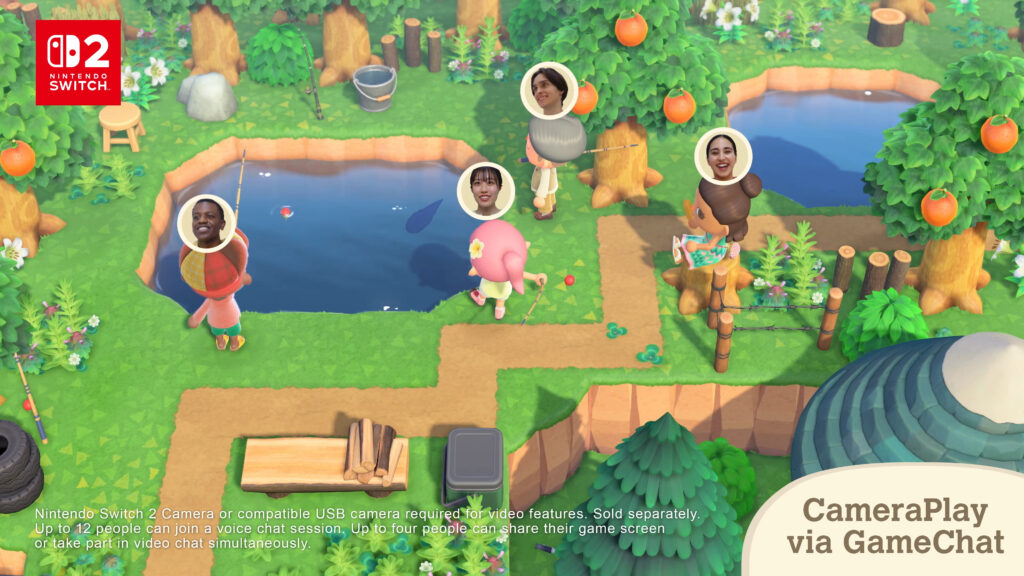 La caméra au-dessus des joueurs sur Switch 2. La caméra au-dessus des joueurs sur Switch 2.