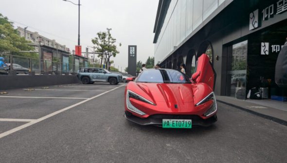 Yangwang U9 à Shanghai // Source : Raphaelle Baut pour Numerama