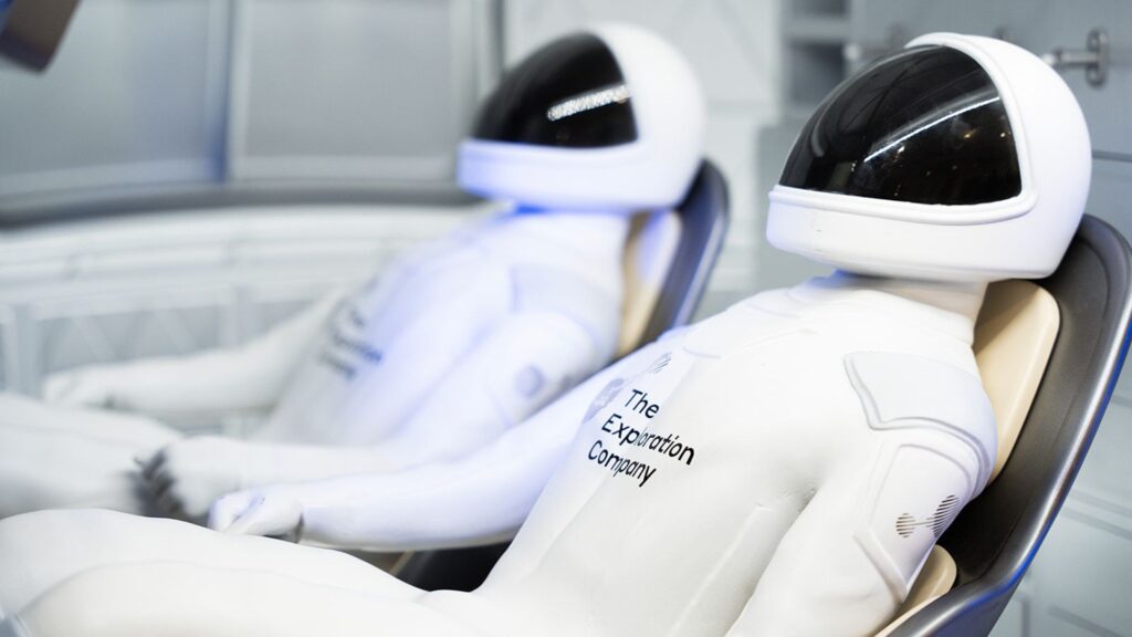 Capsule Nyx présentée lors de l'inauguration des locaux de The Exploration Company au Haillan