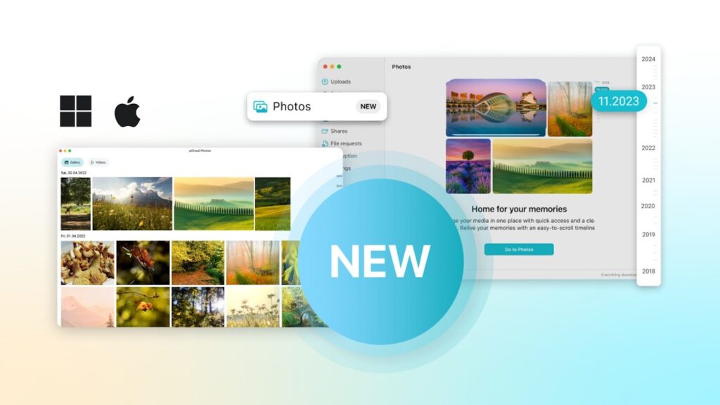 La nouvelle interface pCloud Photo // Source : pCloud La nouvelle interface pCloud Photo // Source : pCloud