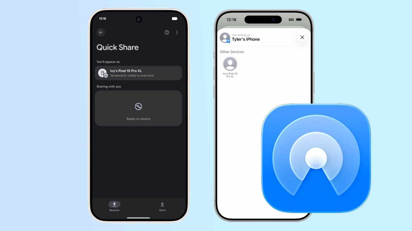 Surprise : Android adopte AirDrop nativement, pour les Ã©changes de photos avec des iPhone