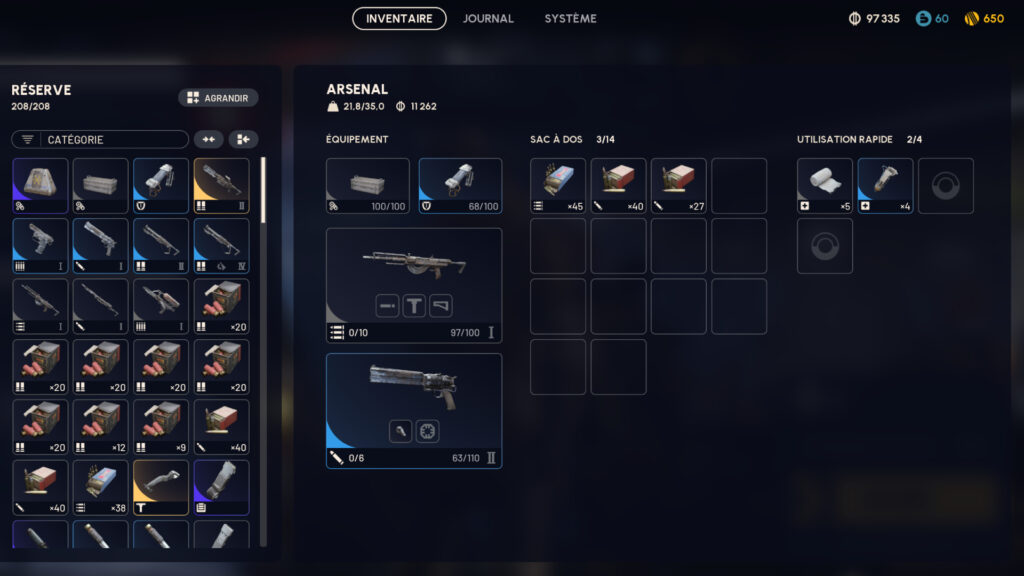 La réserve dans Arc Raiders se remplit vite : il faut penser à augmenter son espace de stockage rapidement pour pouvoir progresser efficacement. La réserve dans Arc Raiders se remplit vite : il faut penser à augmenter son espace de stockage rapidement pour pouvoir progresser efficacement.