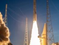 Décollage d'Ariane 6. // Source : Via X @EuropeSpacePort ; CNES/ESA/Arianespace/Optique vidéo du CSG - P. PIRON.