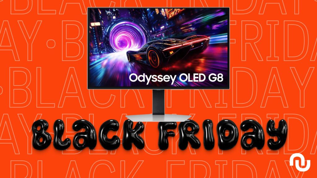 Écran Samsung Odyssey OLED G8 32 // Source : Montage Numerama