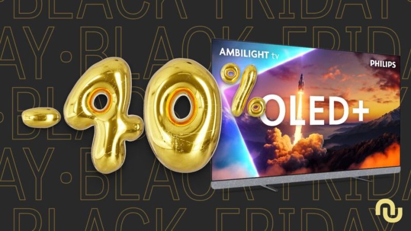 1000 € de remise sur ce grand TV 4K Philips avec Ambilight pour le Black Friday