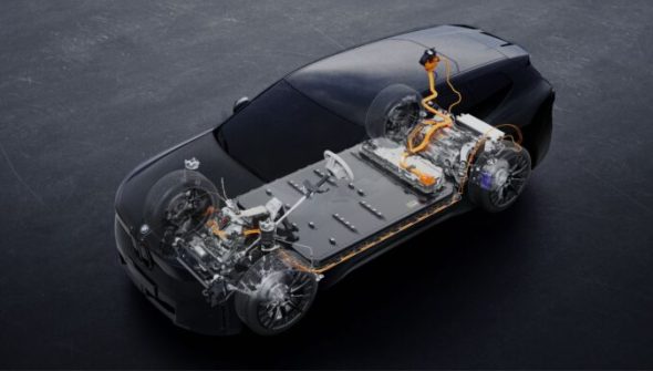 L'architecture du nouveau BMW iX3. // Source : BMW