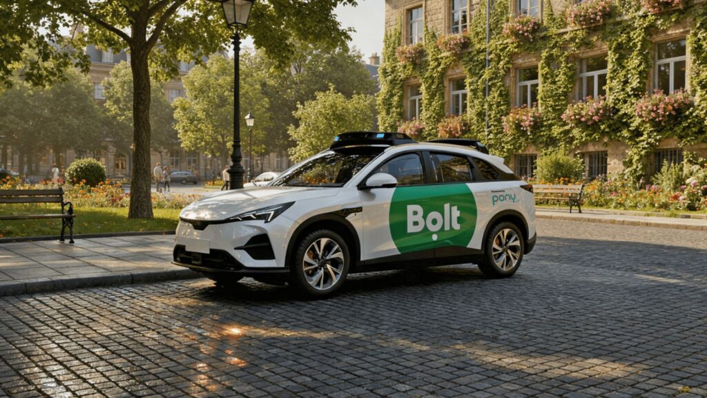 Bolt va déployer un service de taxis autonomes en 2026. // Source : Bolt Bolt va déployer un service de taxis autonomes en 2026. // Source : Bolt
