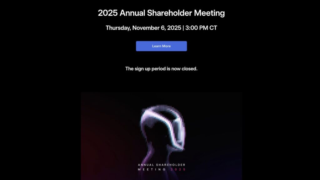 Conférence Tesla du 6 novembre // Source : Tesla Conférence Tesla du 6 novembre // Source : Tesla