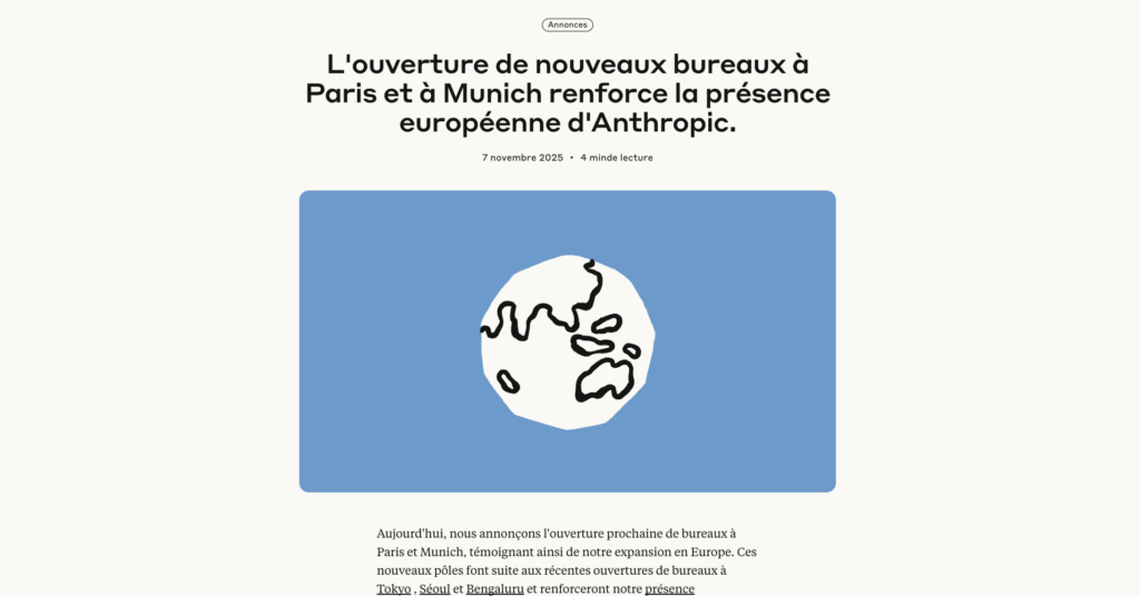 La France et l'Allemagne figurent parmi les 20 premiers au monde en termes d'utilisation de Claude par habitant. // Source : Anthropic La France et l'Allemagne figurent parmi les 20 premiers au monde en termes d'utilisation de Claude par habitant. // Source : Anthropic