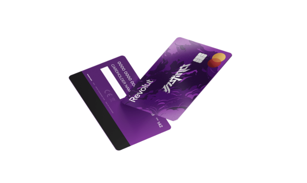 La carte « Instinct » de Revolut. // Source : Revolut La carte « Instinct » de Revolut. // Source : Revolut