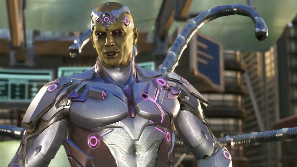Brainiac dans le jeu vidéo Injustice 2 // Source : Capture YouTube Brainiac dans le jeu vidéo Injustice 2 // Source : Capture YouTube