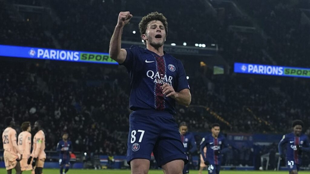 Joao Neves avec le PSG // Source : Compte X du PSG