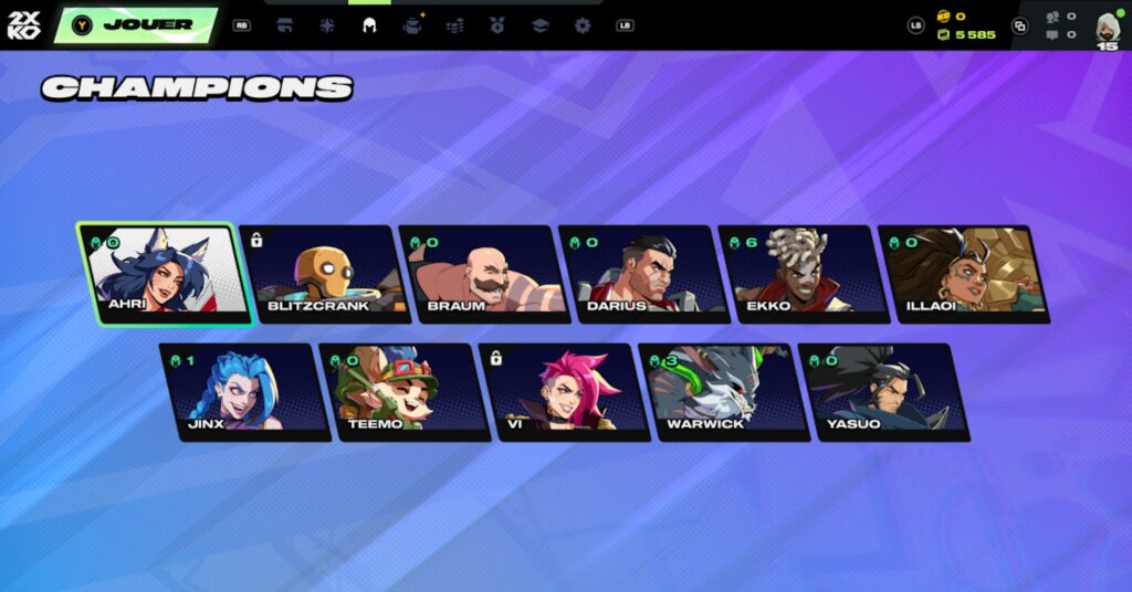 Le jeu compte aujourd’hui 11 champions jouables, avec cinq nouveaux personnages prévus chaque année pour faire évoluer le roster et la méta. // Source : Damiens Pons pour Numerama