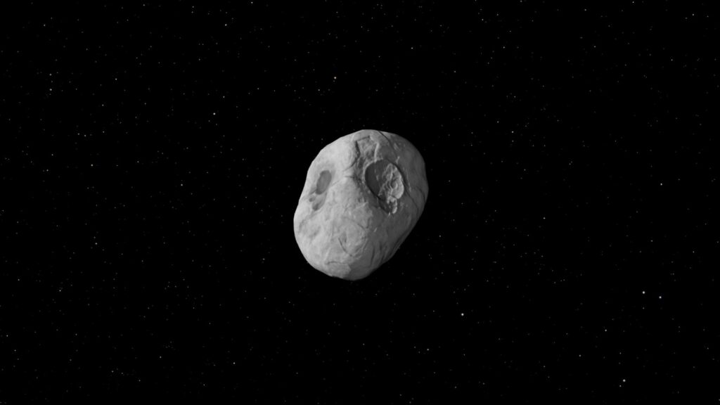Repr&eacute;sentation de la com&egrave;te Atlas par la Nasa. // Source : Capture d'&eacute;cran Eyes on the Solar system Nasa