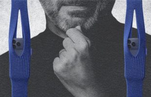 iPhone Pocket col roulé noir // Source : Montage Numerama