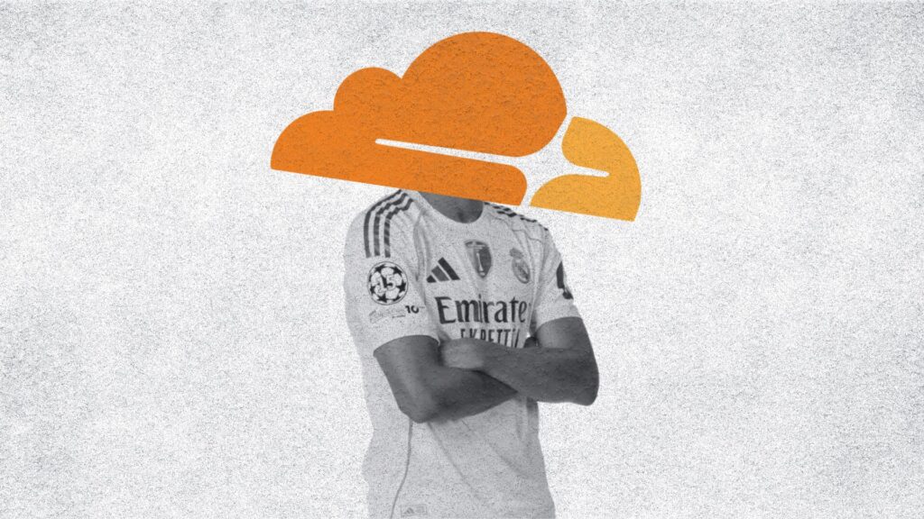 Cloudflare La Liga // Source : Montage Numerama