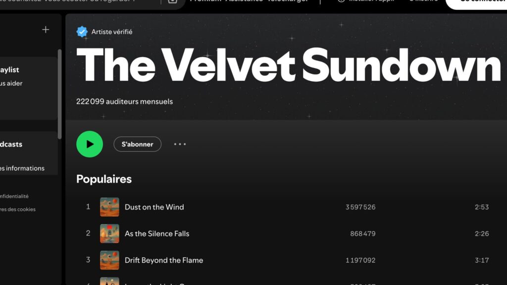The Velvet Sundown.  // Source : Spotify
