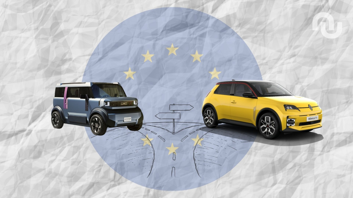 e-car européenne indécise // Source : Raphaelle Baut sur Canva e-car européenne indécise // Source : Raphaelle Baut sur Canva