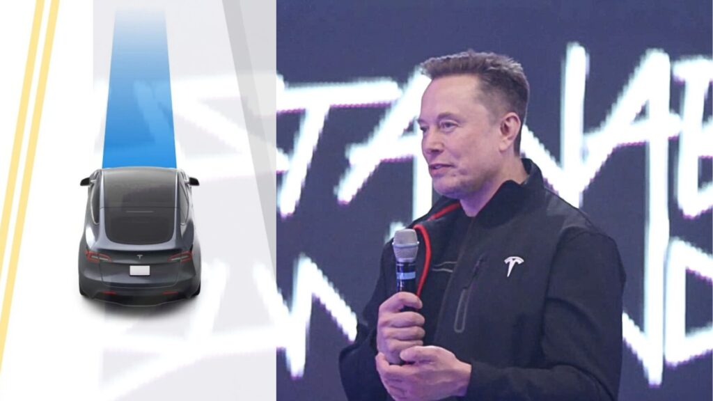 Elon Musk remis le sujet du FSD en Europe et en Chine sur la table // Source : Montage de Robin San Vicente pour Numerama