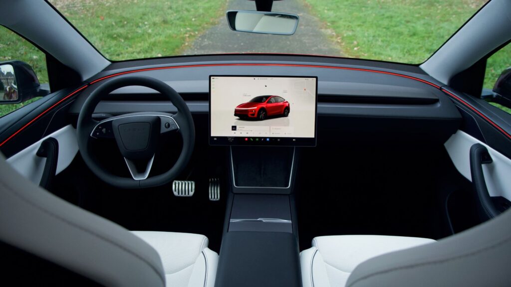 Le Tesla Model Y Performance (2025) à l'essai. // Source : Robin San Vicente pour Numerama