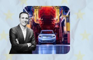 Jim Baumpick nouveau patron de Ford Europe // Source : Montage Numerama avec Canva