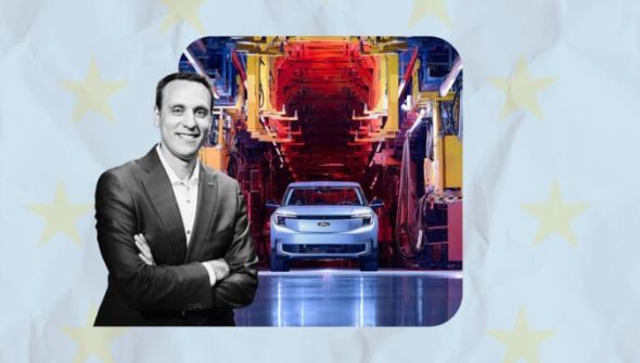 Jim Baumpick nouveau patron de Ford Europe // Source : Montage Numerama avec Canva
