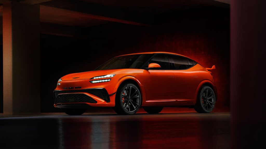 Genesis va lancer la sportive électrique GV60 Magma en France en 2026. // Source : Genesis Genesis va lancer la sportive électrique GV60 Magma en France en 2026. // Source : Genesis