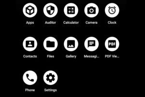 Les applications préinstallées sur GrapheneOS. // Source : Numerama