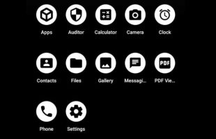 Les applications préinstallées sur GrapheneOS. // Source : Numerama
