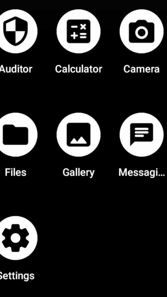 Les applications préinstallées sur GrapheneOS. // Source : Numerama