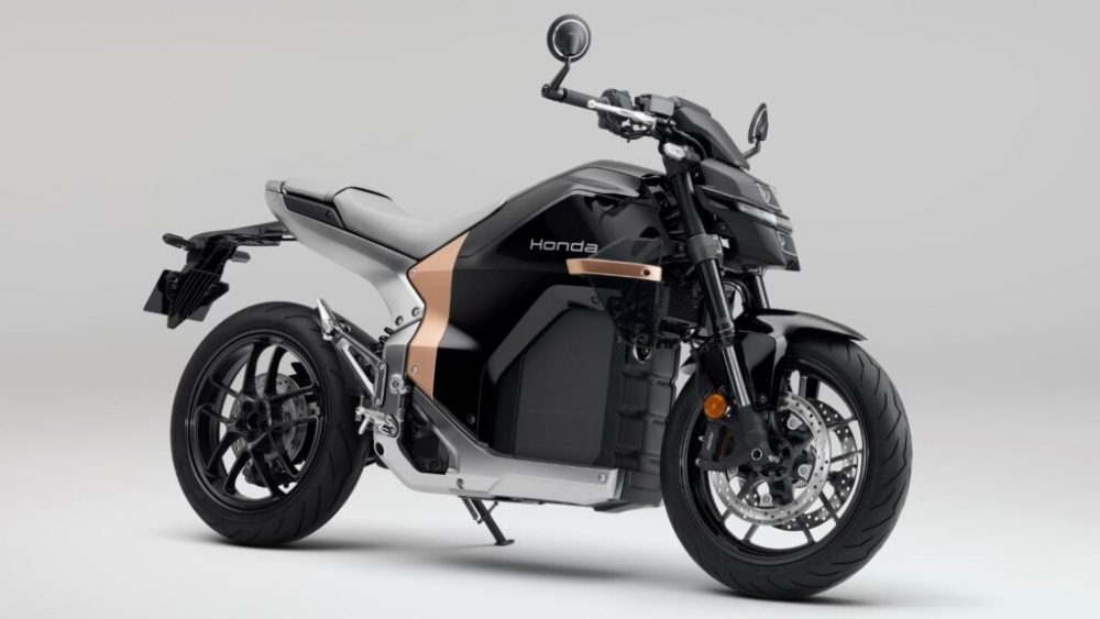 La première moto électrique de Honda : la WN7. // Source : Honda Moto La première moto électrique de Honda : la WN7. // Source : Honda Moto