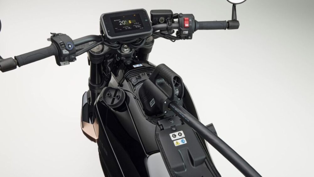 La première moto électrique de Honda : la WN7. // Source : Honda Moto La première moto électrique de Honda : la WN7. // Source : Honda Moto