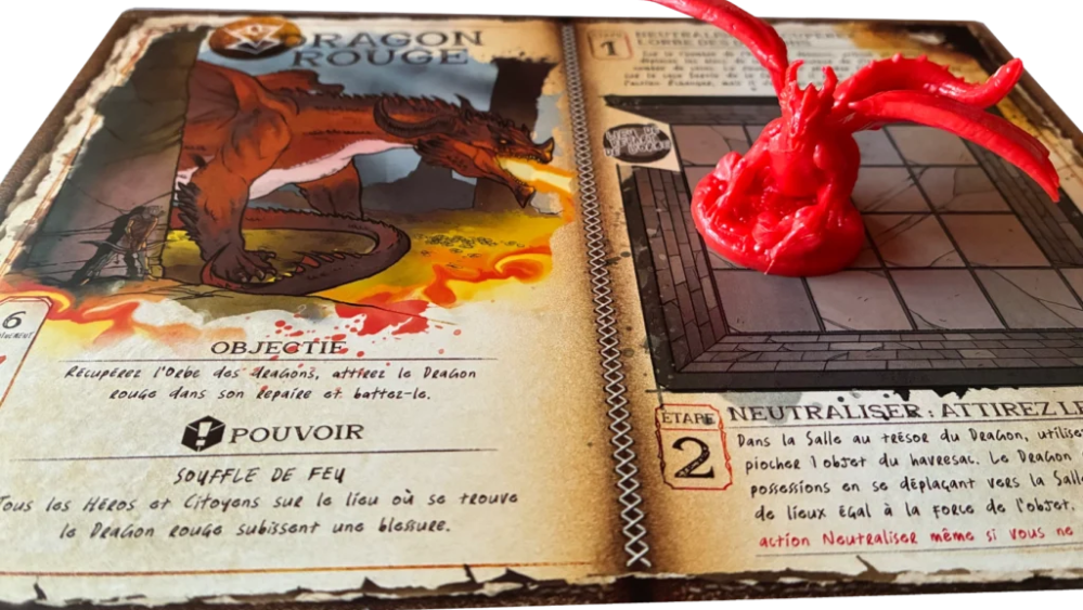 Un des monstres : le Dragon rouge. // Source : Sébastien Goetz pour Numerama Un des monstres : le Dragon rouge. // Source : Sébastien Goetz pour Numerama