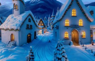 Un monde virtuel en 3D généré sur Marble. // Source : World Labs