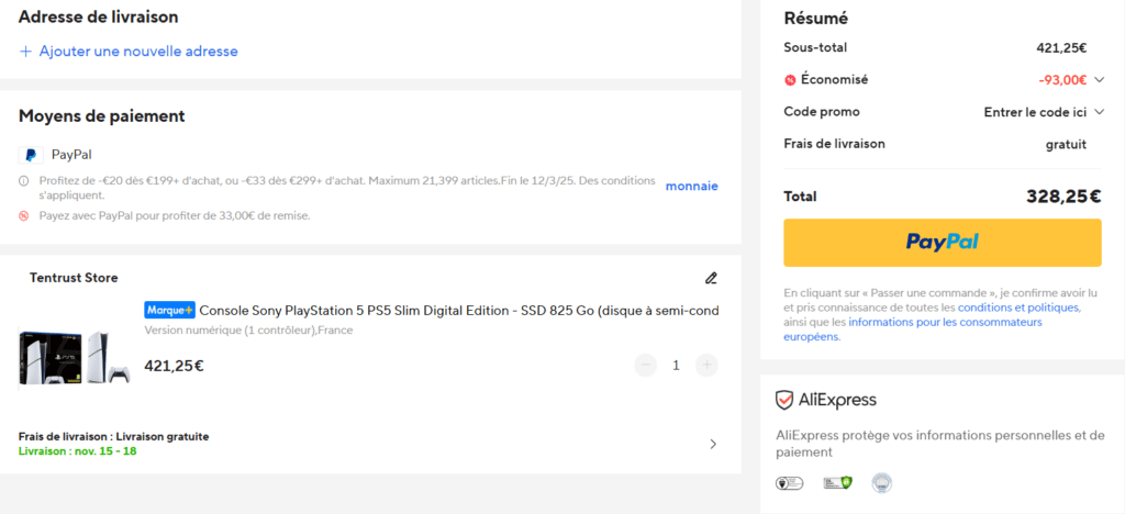 La promotion sur la PS5 est active