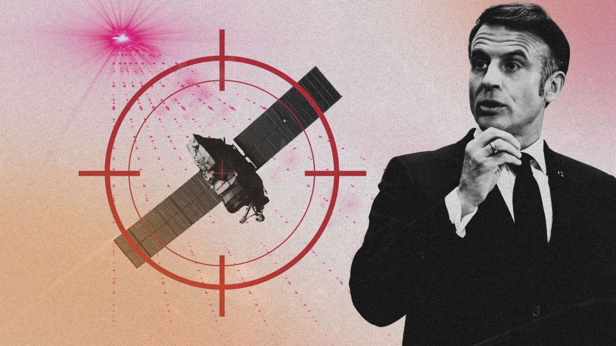 macron laser satellite