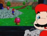 Mario 64 sur PS1 // Source : Montage Numerama