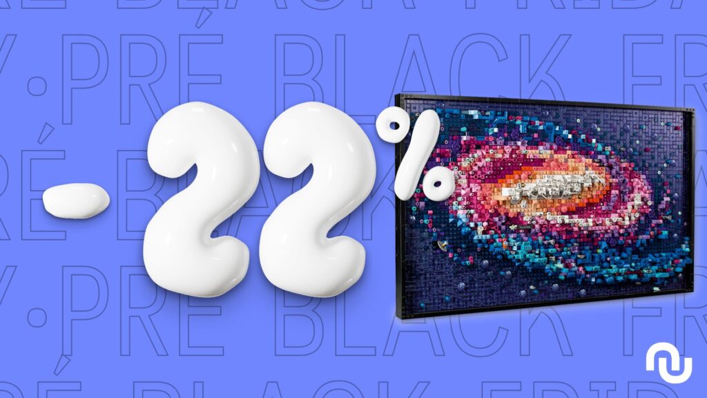 Lego La Voie lactée // Source : Montage Numerama Lego La Voie lactée // Source : Montage Numerama