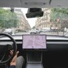 Tesla teste la conduite autonome FSD à Paris. // Source : Tesla