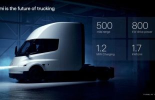 Tesla va mettre à jour son camion électrique Semi // Source : Tesla